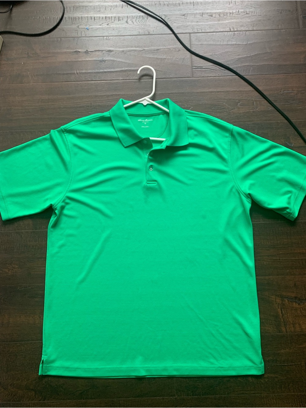 Men's Green Performance Polo Shirt - Breathable Short Sleeve
